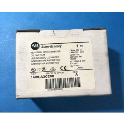 1489-A3C200 SERIES A INDUSTRIAL CIRCUIT BREAKER Allen Bradley 1489-A3C200 SERIES A INDUSTRIAL CIRCUIT BREAKER Allen Bradley