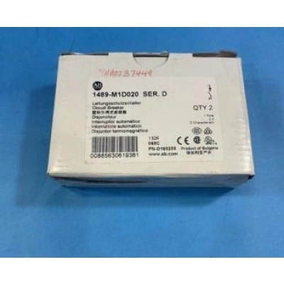 1489-M1D020 MINIATURE CIRCUIT BREAKER, 2 AMP Allen Bradley 1489-M1D020 MINIATURE CIRCUIT BREAKER, 2 AMP Allen Bradley