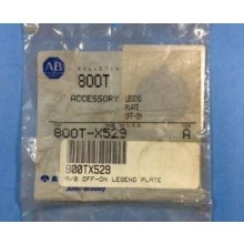 800T-X529 LEGEND PLATE ON OFF SERIES A Allen Bradley