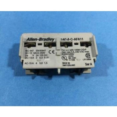 140M-C-AFA11 BREAKER, MOTOR PROTECTION, AUXILIARY Allen Bradley 140M-C-AFA11 BREAKER, MOTOR PROTECTION, AUXILIARY Allen Bradley